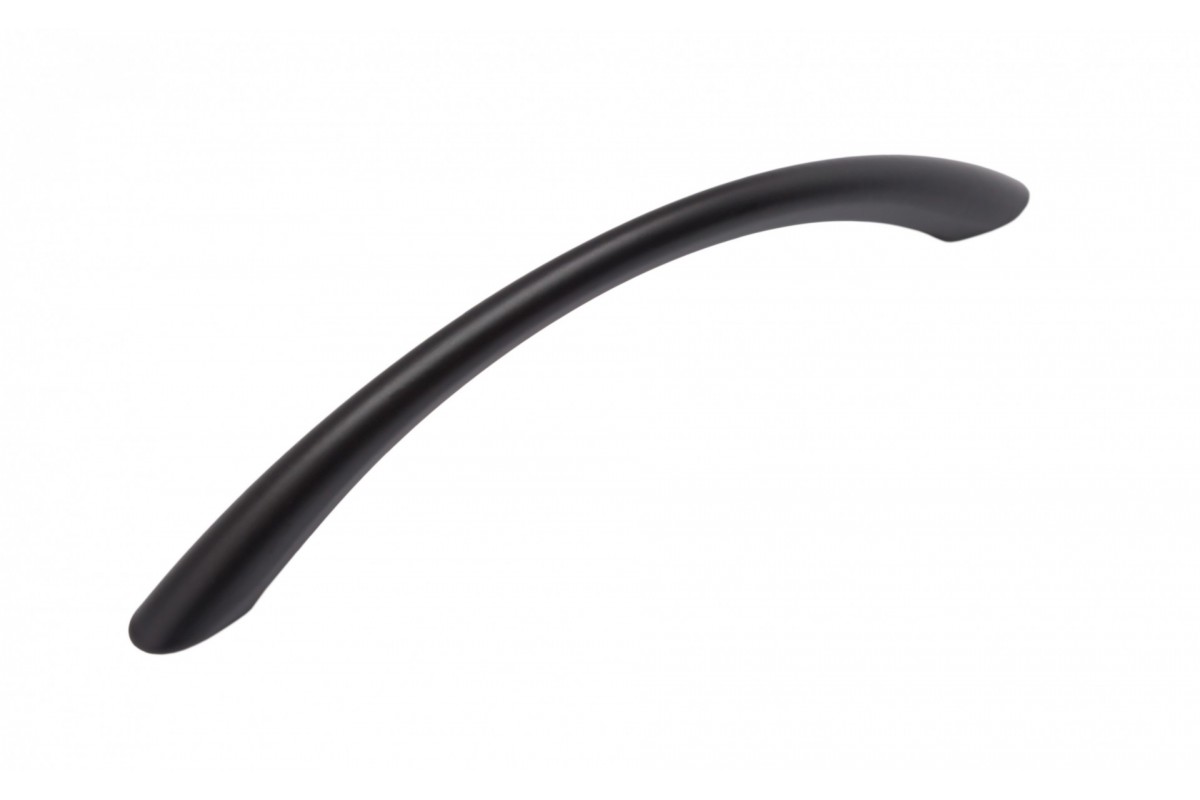ручка скоба мебельная 96 мм черная